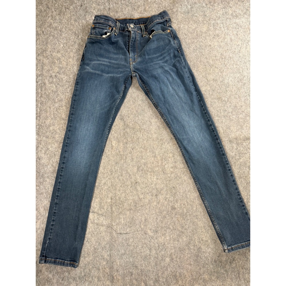 Levi's 512 Slim Taper Jeans Mens 32x34 Blue Denim Cotton Stretch Classic Trendy